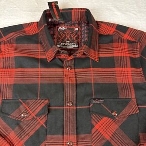 Retro Rifle Daywalker Flannel NWT Red And Black Size Medium